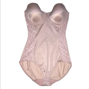 Nude polka dot bodyshaper bodysuit Assets by Spanx